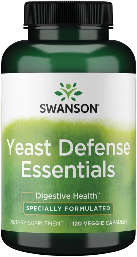 Swanson Yeast Defense 要点 2亿科孚 120 Veg Capsules