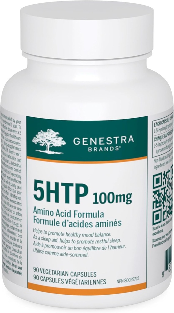 Genestra Brands 5HTP 100 mg → 支持睡眠和精神平衡 → 90 Capsules