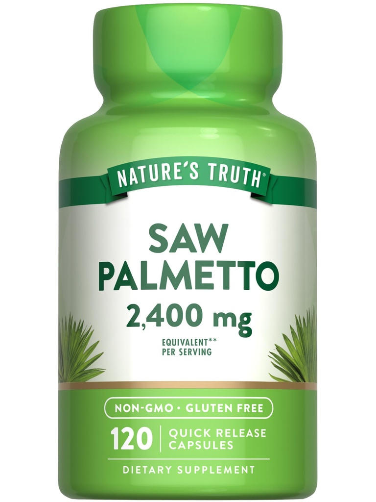 Nature's Truth Saw Palmetto Extract 120 Capsules – Non-GMO & Gluten Free Supplement 互联网档案馆的存檔,存档日期2013-12-02.