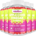 母亲 Apple Cider Vinegar Gummys, Keto ACV Gummys 2000MG - Cleanse & Detox Det, Max Trust ACV Gummys with Green Tea, Raspberry, B12 and Probiotics for 代谢和消化健康,包装为5
