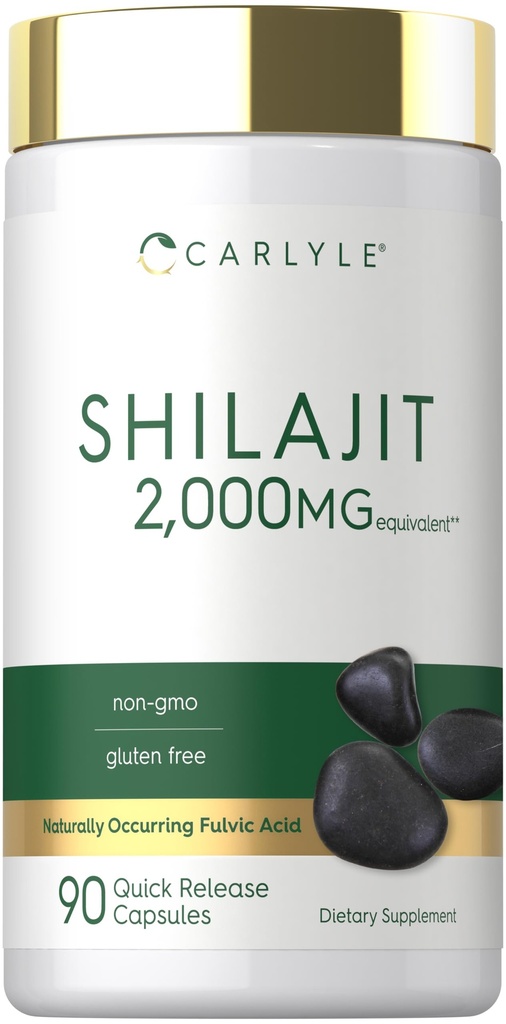 卡莱尔·希拉吉特·卡普苏莱斯(Carlyle Shilajit Capsules) ^ 2000mg → 90 伯爵 ^ 非GMO 和 Gluten 免费补编