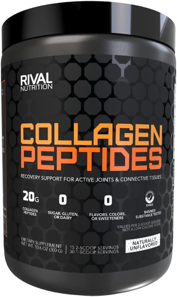 里瓦尔营养科拉根·佩普提斯(Rival Natureal Collagen Peptides-Unflavored),10.6 oz.