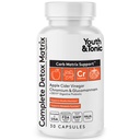 与ACV、Glucomannan、体解毒和消化健康铬、《男女补充》、第三方测试的全胶清洁和碳总库支持的青春和毒性平衡解毒药