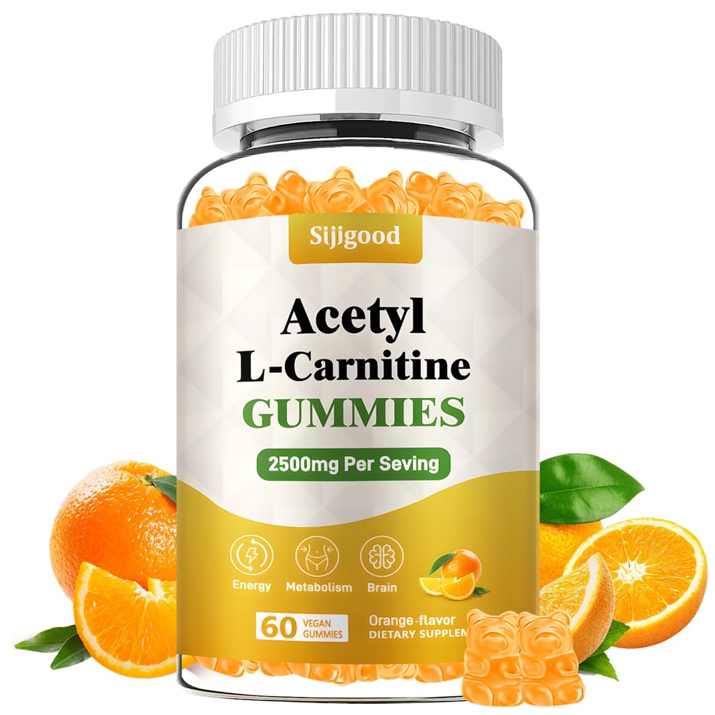 Acetyl L-Carnitine 补充剂, 布尔能源的自然营养补充剂, 豁免, Vegan, Orange Flavor, 60 Counter