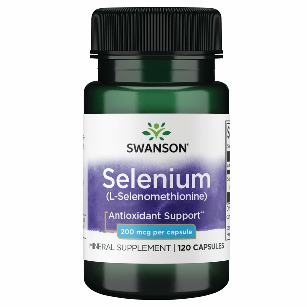 Swanson Semsc 硒 200 mcg 120卡普勒