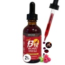 Bricker Labs B-12 爆裂液体维生素B12和叶酸补充剂,支持能源生产,大品味液体维生素B12 天然草莓Flavor饮食补充剂,2 fl oz瓶