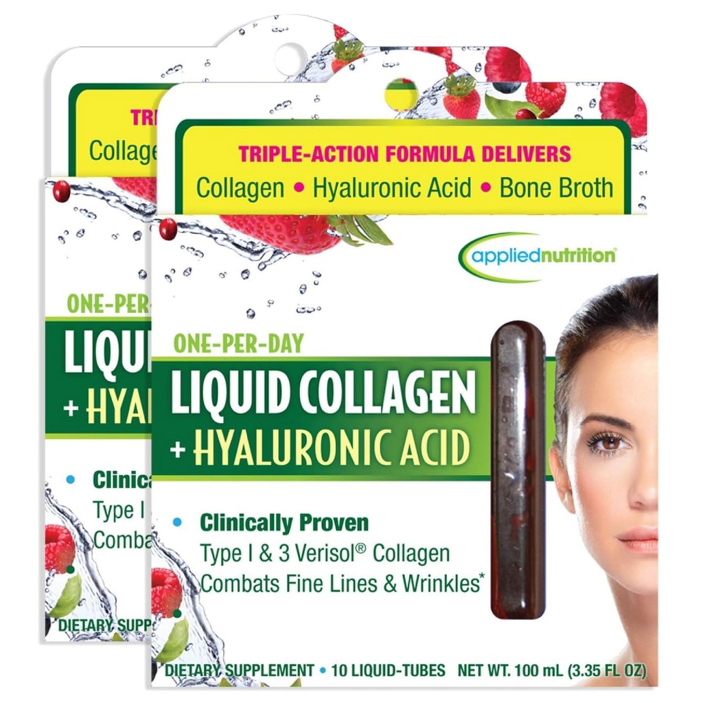 应用营养液化合物 + Hyaluronic Acid - 10 液管,包2 - 皮肤和钉子修复 - 混合莓火花 - 20 种