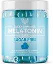 FIOR Melatonin Gummys (Sugar Free Blue Raspberry, 120) (英语).