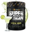 Alpha Lion Superhuman Workingout Powder,肌肉建构器饮料,Creatine Monohydrate + More for Lean Muscle Growth, 力量与体积, 女性与男性补编(25 services, 肌肉 Marg)