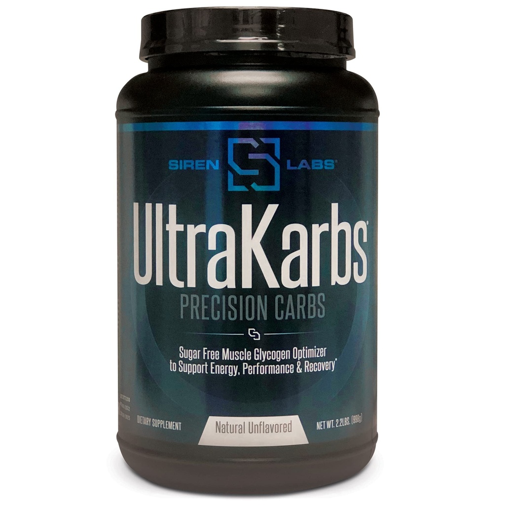 Siren Labs Ultra Karbs Mass Gainer Workout Muscle Builder 健康卡布加载 - Carbohydrate Blend with KarboLyn - 更多的能量,更快的恢复 - 男子体重加载器(40位服务员)