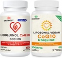 COQ10 600mg 1PCS 装有1000mg Liposomal CoQ10 Ubiquinol 补充 1PCS