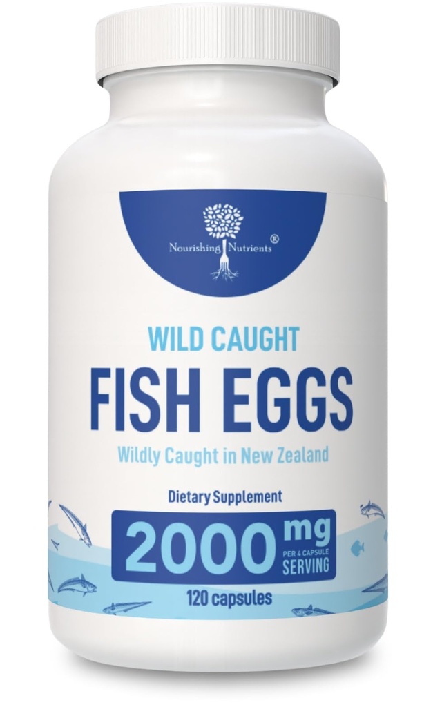 野生捕捉鱼蛋2,000mg - Omega 3 眼,脑健康,支持豁免,骨头和牙齿,Mood 支持Omega 3-6-9 鱼蛋 Capsules