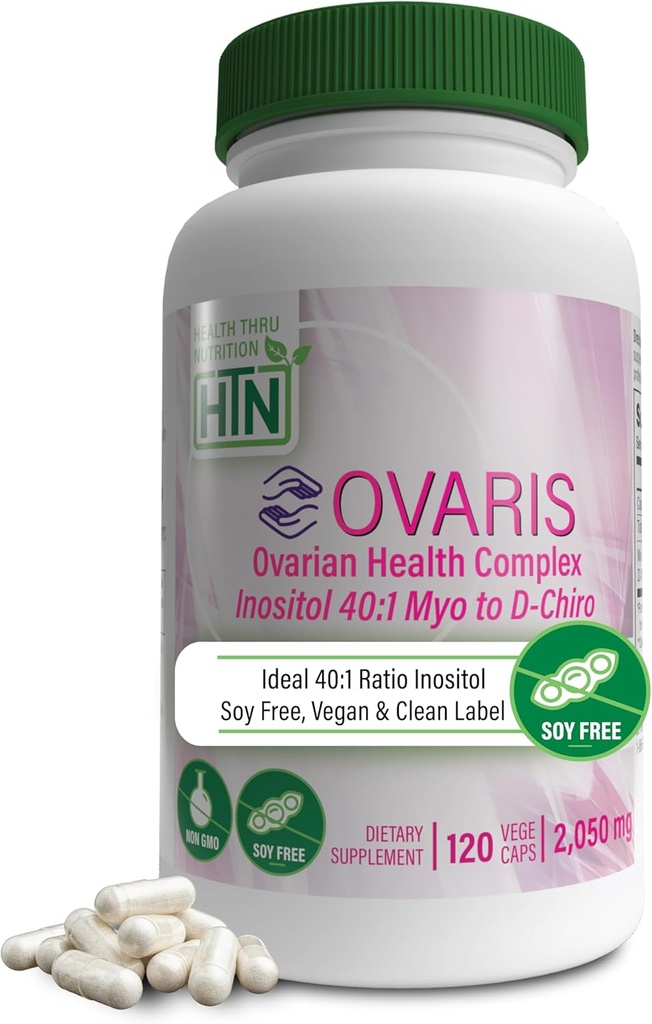 健康营养 OVARIS OVARIS OVARIAN 健康综合体 猪笼草 40:1 Myo to D-Chiro | 荷尔蒙与骨骼功能支持 | 维生素 B8 女性补充 | 认证 Vegan 非GMO | 120包