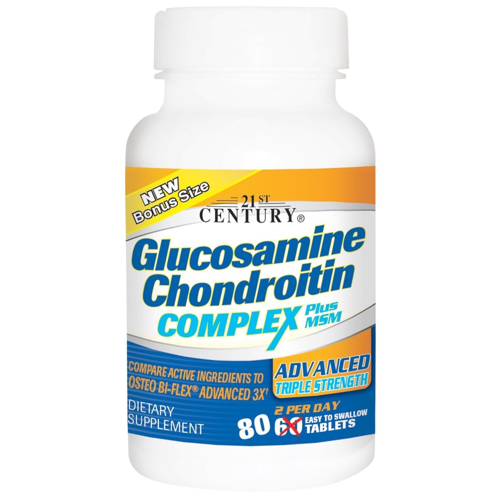Glucosamine Chondroitin Complex Plus MSM, 高级三强, 60