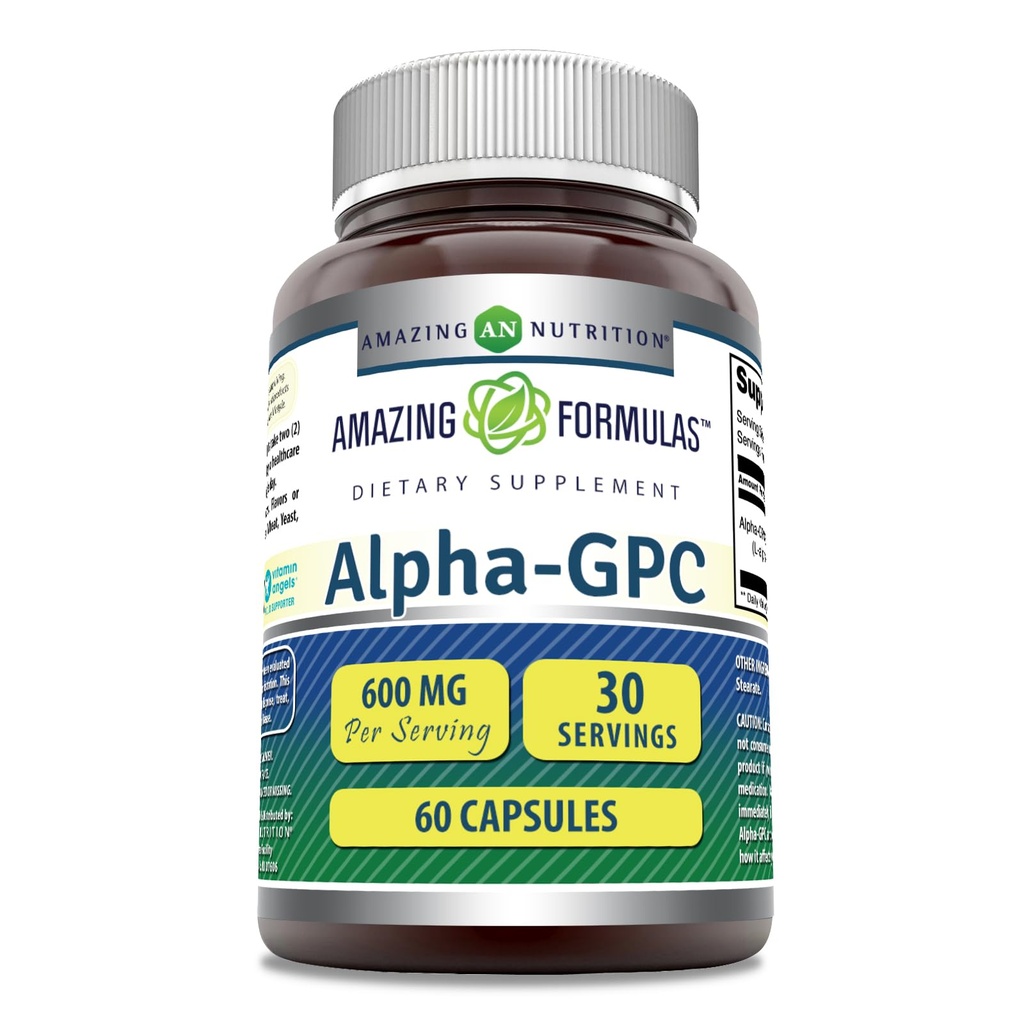 惊人的公式 Alpha GPC 补编 | 600 Mg Pervice | 60 Capsules | 非GMO | Gluten Free | | | |  USA  USA  USA  USA  USA  USA  USA  USA  USA  USA