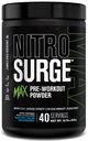 Jacked Factory Nitrosurge Max 高性能预选工作粉 - 预选工作w/诺热带 配料用于强化焦点,泵,平滑能源,耐力 - 40 services, Electric Blue Raspberry