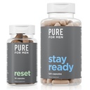 男子纯净原版 Vegan 清洁纤维补编,120 Capsules & Reset Detox 补编,30 Capsules