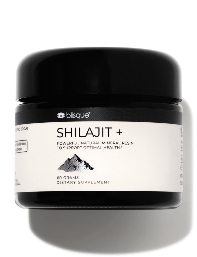 Blisque – 纯喜马拉雅有机物 Shilajit Resin 补充 + 真实和自然 + 黄金等级 A 含富尔维酸和追踪矿物 → 60克