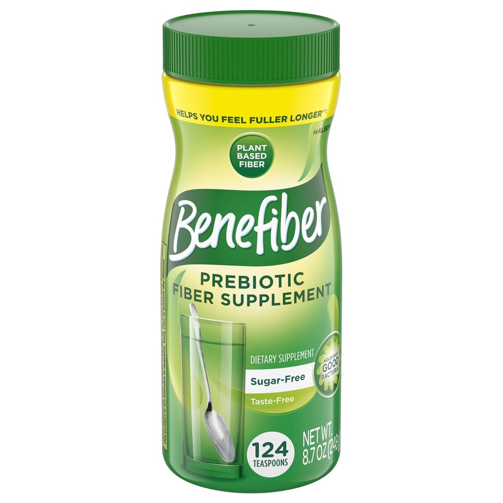 Benefiber Daily Prebiotive Fiber 补充消化性健康粉,Daily Fiber Puper, Unforwards - 62 services (8.7 Ounces).