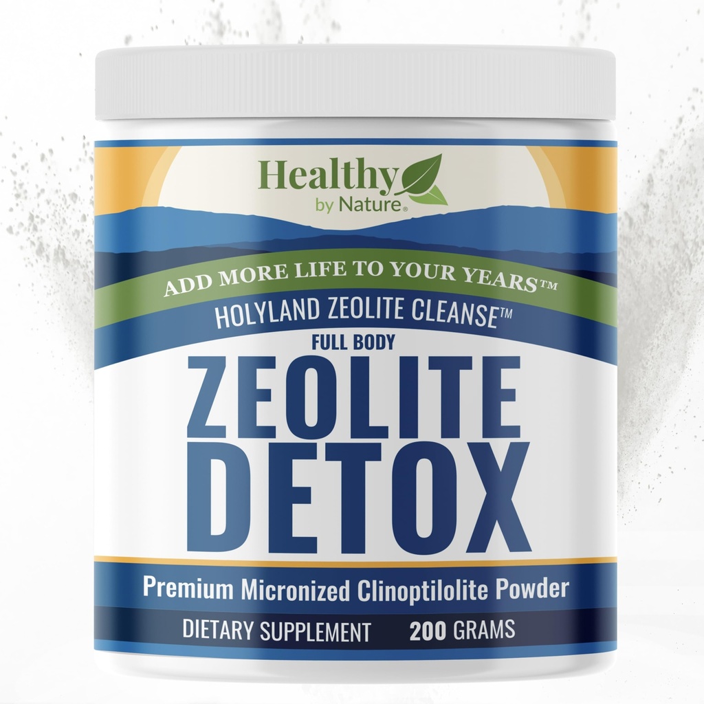圣Land Zeolite Cleanse - Zeolite Detox Powder(7.05oz 200 gram) - Clinoptilolite 自然激活 - Micronized 0-25 - 女性,男性的全身解毒 - 支持能量,焦点,豁免,古特健康