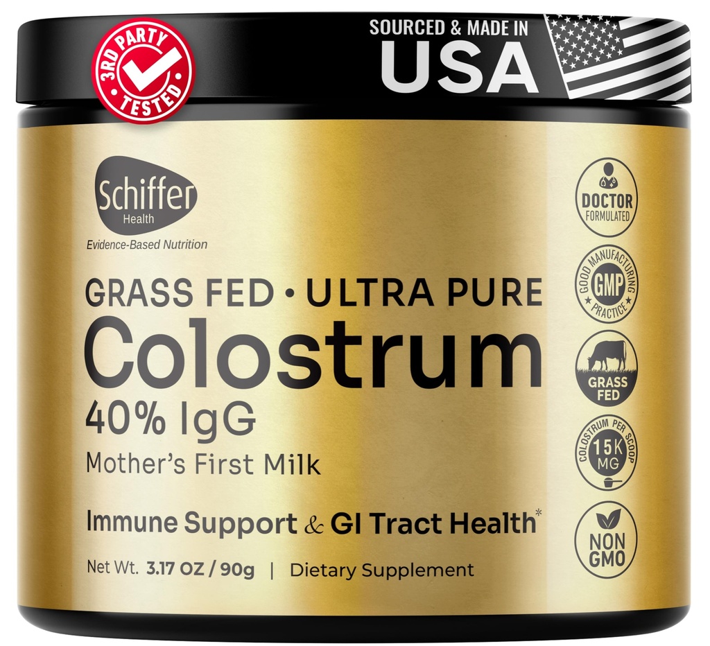 Premium Colostrum 最高IgG 用于Gut健康、免疫支持和复苏超级食品、抗衰老 -- -- 纯草药Bovine Colostrum 粉末 -- -- 母亲的第一牛奶,60种服务,不好吃
