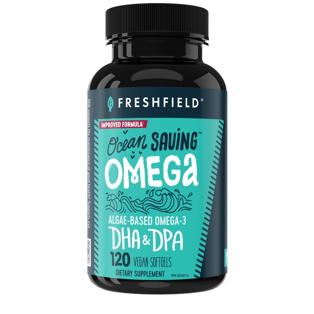 Omega、Algae Omega 3、DHA补编、4-Month供应、可持续来源、每卡普尔DHA最高水平(440毫克)、w/DPA