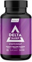 Delta Sleep by HTLT QQ 与 Ashwagandha, Melatonin, 5-HTP, & GABA + L- Theanine & Magnesium Glycnit 保持 GABA 水平 QQ Valerian Root for Sleep, (90 Capsules).