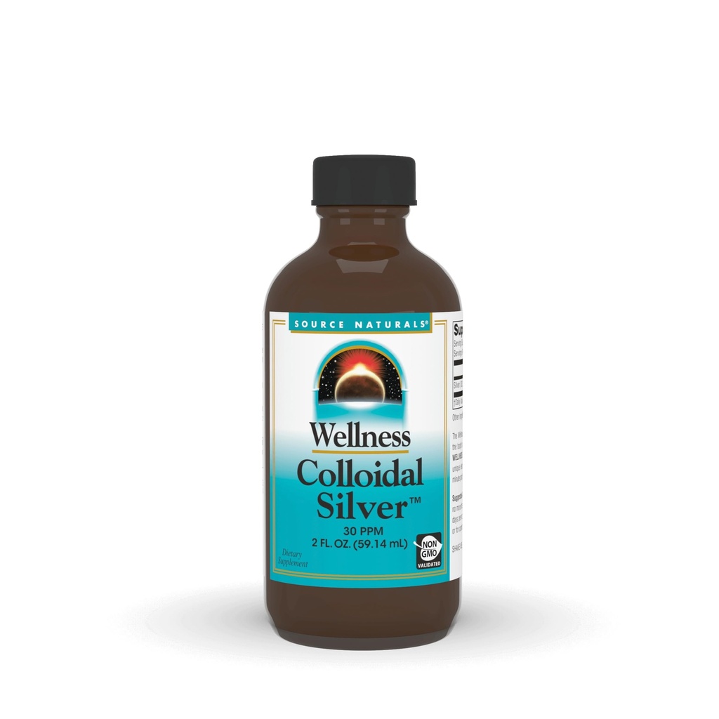 资料来源:Naturals Wellness Colloidal Silver, 30 ppm, 非GMO 支持物理井的液体饮食补充* - 2 Fluid oz