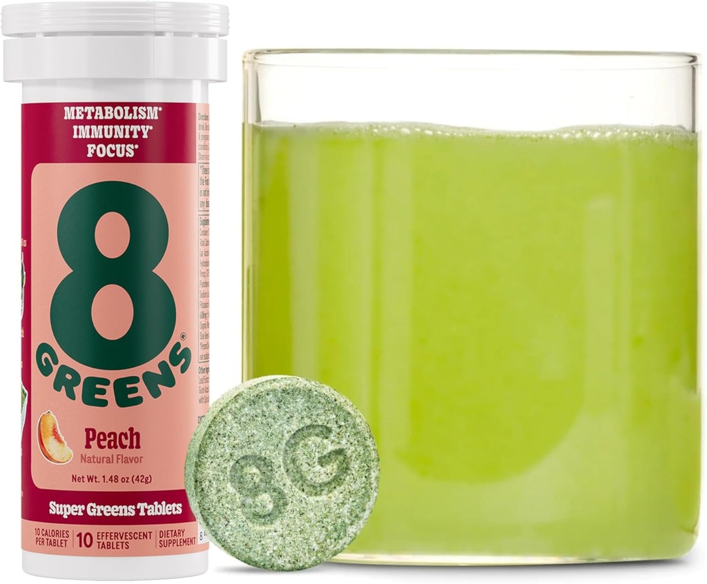 8 Greens Supergreens 板块 QQ Super Greens 粉末超级食品板块 代谢豁免和焦点 每日绿地 Efferscent 板块 有机: Aloe Vera, Spiruina, Chlorella, Peach, 10 services