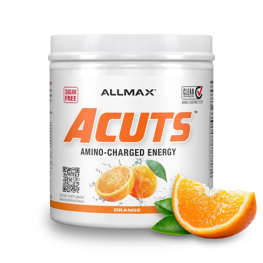 AlMAX 营养 AMINOCUTS(ACUTS),与陶林,L-Carnitine,Green Coffee Bean Excert,Orange,30种服务公司合作的氨基主管能源饮料