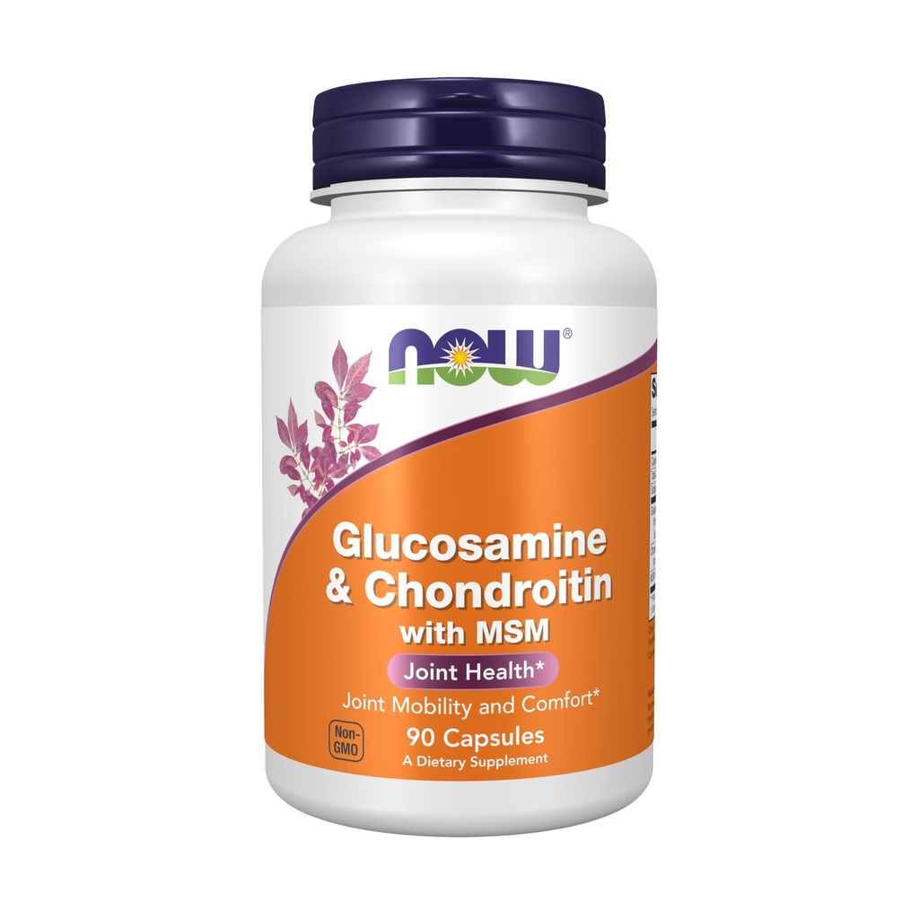 食品补充剂、Glucosamine和Chondroitin配有MSM、联合保健、流动和舒适剂*、90Veg Capsules