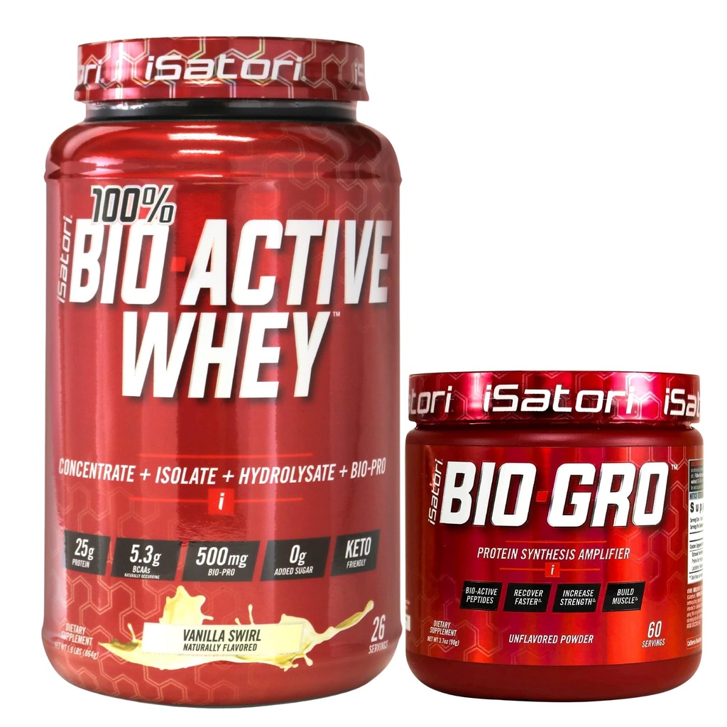 iSatori Bio-GRO 香草冰激凌(60架)和生物活性蛋白质粉(30架)