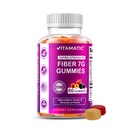 成人维他命先生纤维 – 7g Fiber per service – 60 Pectin-based Gummys extrastruction, 零糖添加 – 支持消化健康与规律 – 非GMO, Vegan, Gluten-free