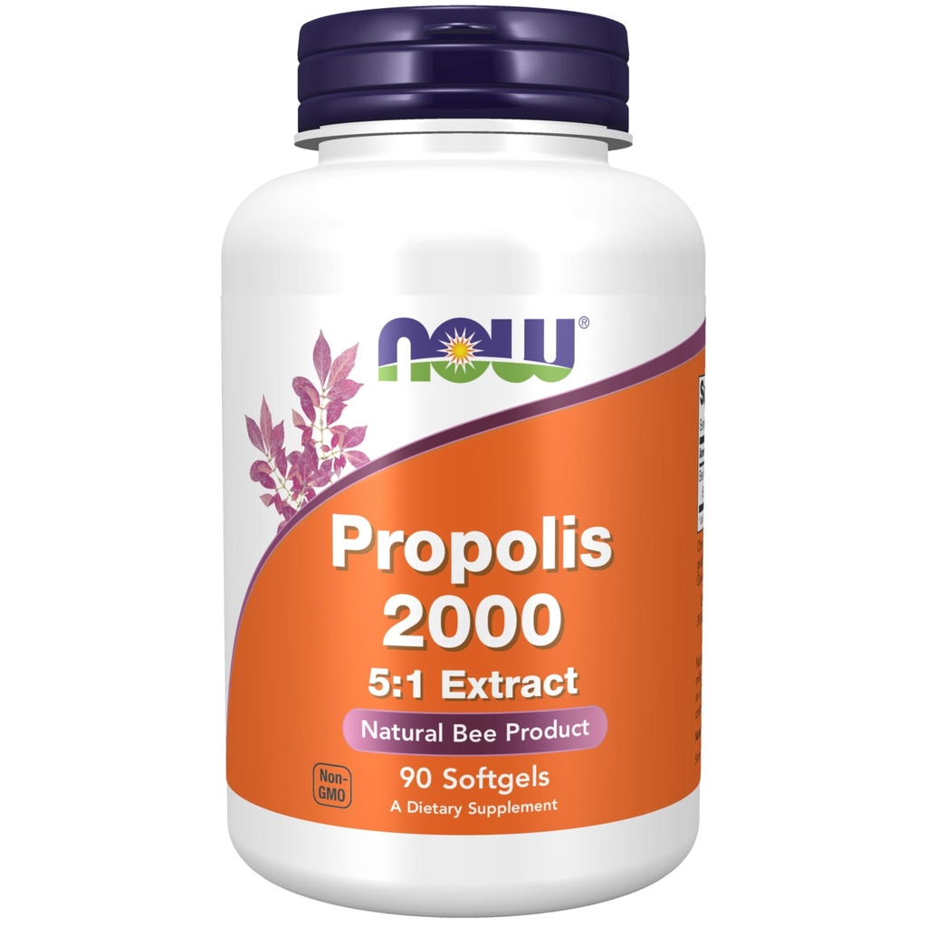 Now补编, Propolis 2 000 (Bee Propolis), 5:1 摘录, 天然蜜蜂产品, 90 软胶