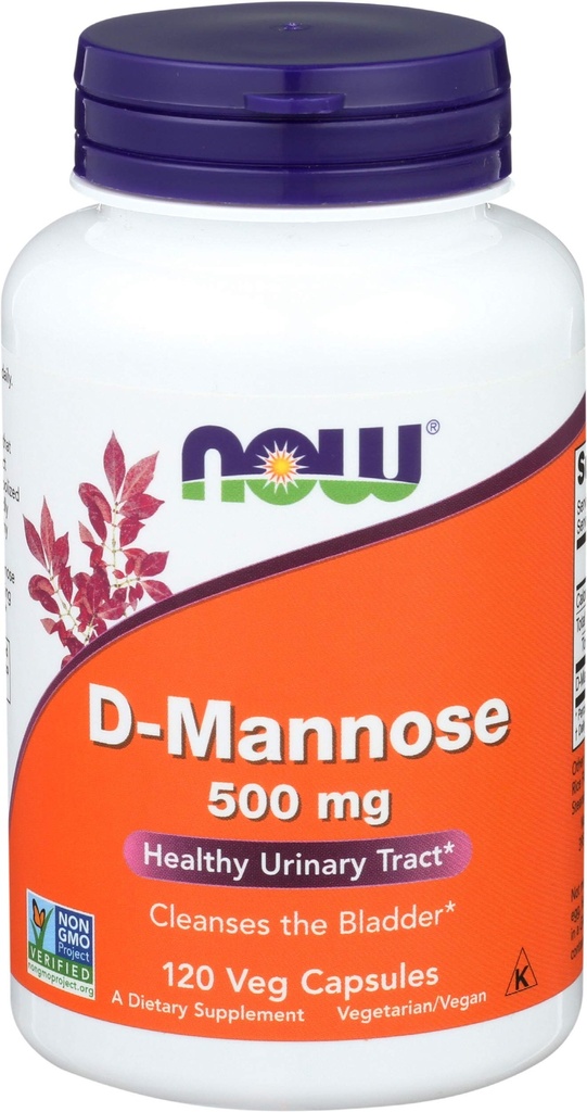 现在食品D-Mannose,120 Caps 500 mg(3包)