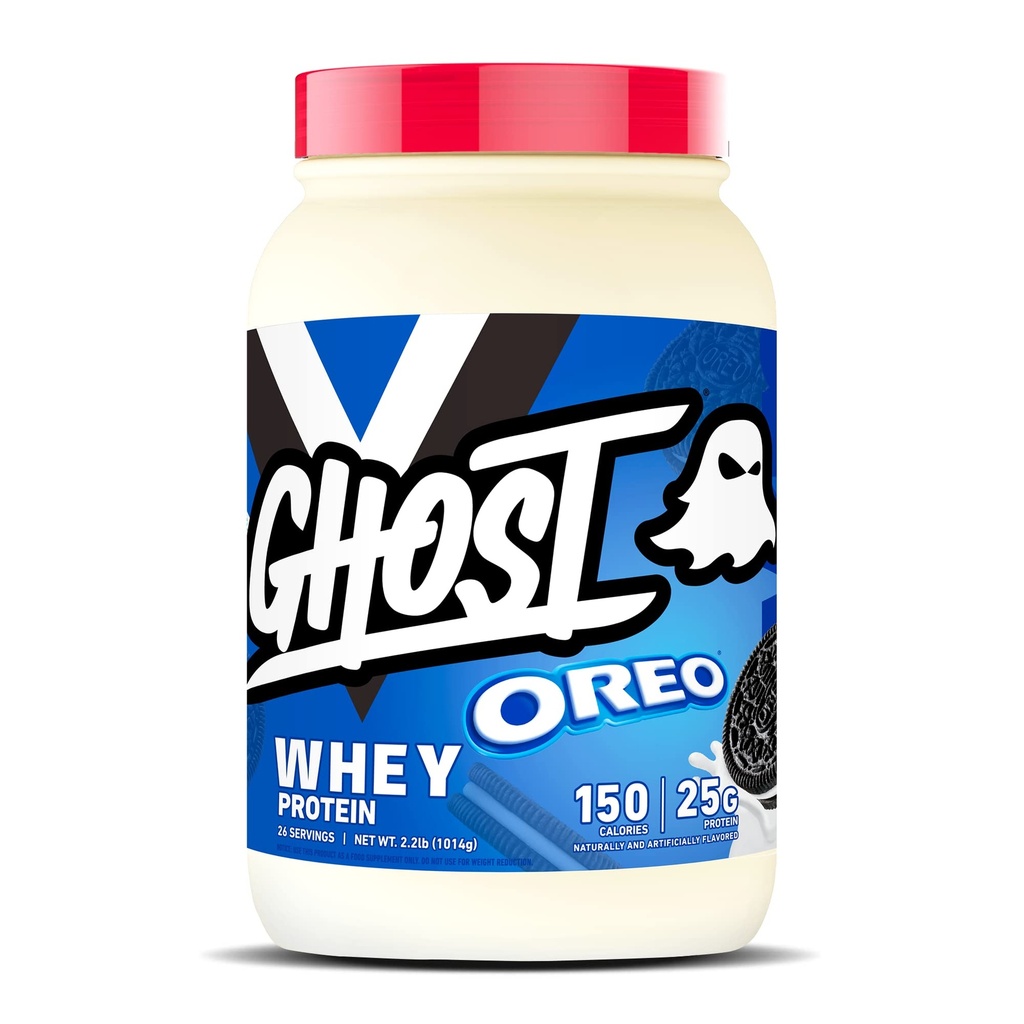 乔治 Whei 蛋白粉 Oreo - 2LB, 25G 蛋白质 - Whey 蛋白质混合剂 - 后工作 适应和营养 摇摆,滑滑,烘焙和烹饪 - Cookie Pieces Inside