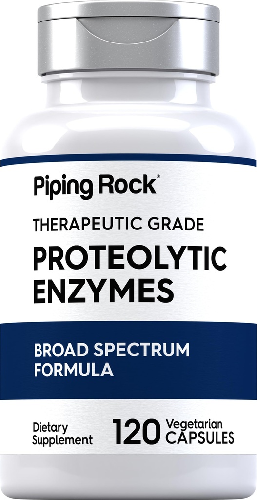 螺旋岩蛋白酶 补充 120 Capsules → Broad Spectrum Complex → Vegetarian, Non-GMO, Gluten Free
