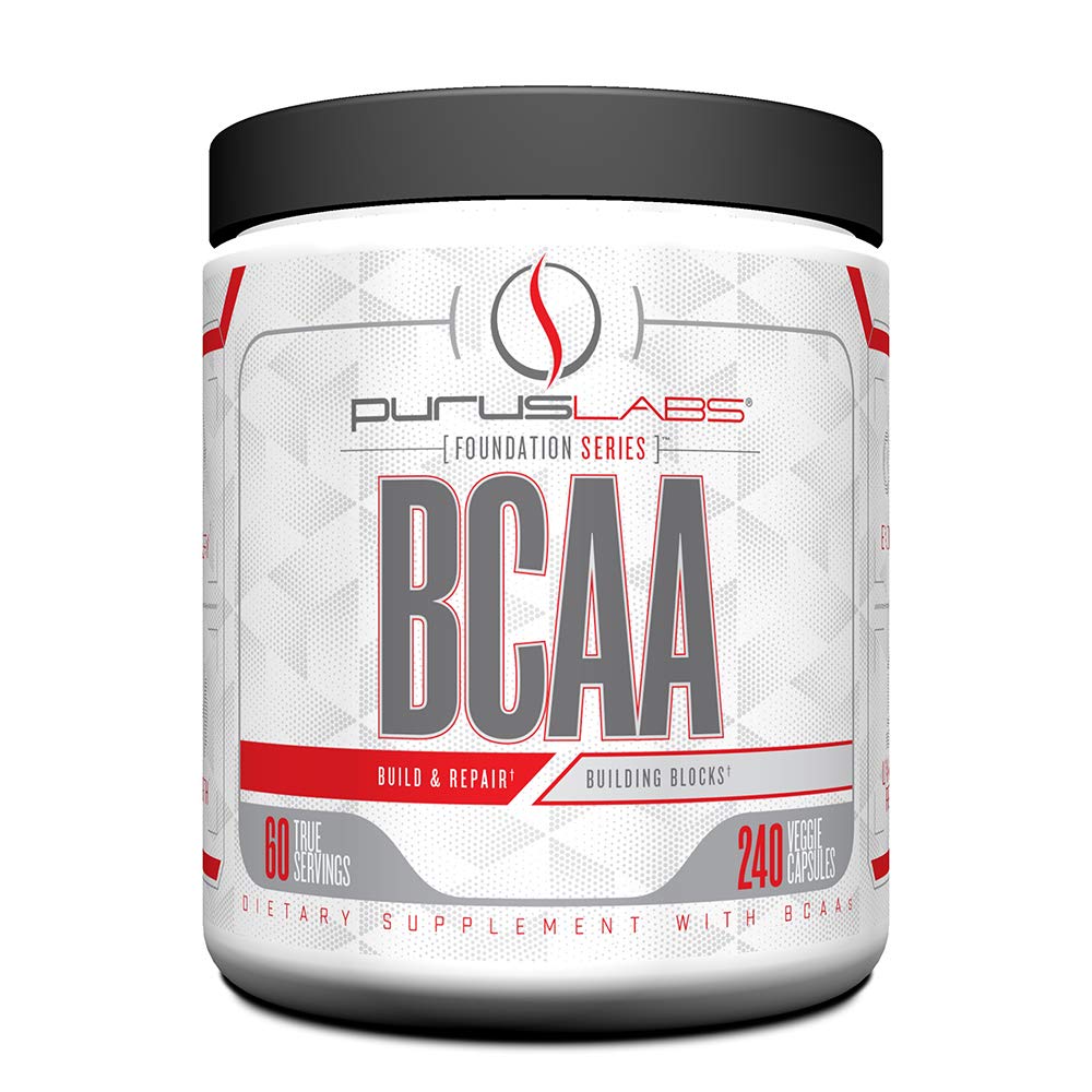 CAA Capsules by Purus Labs Foundation Series Series = 2: 1:1 勒辛、瓦林、Isoleucine = 用于恢复、耐力、力量和肌肉建筑 240 Capsules (60名服务人员)