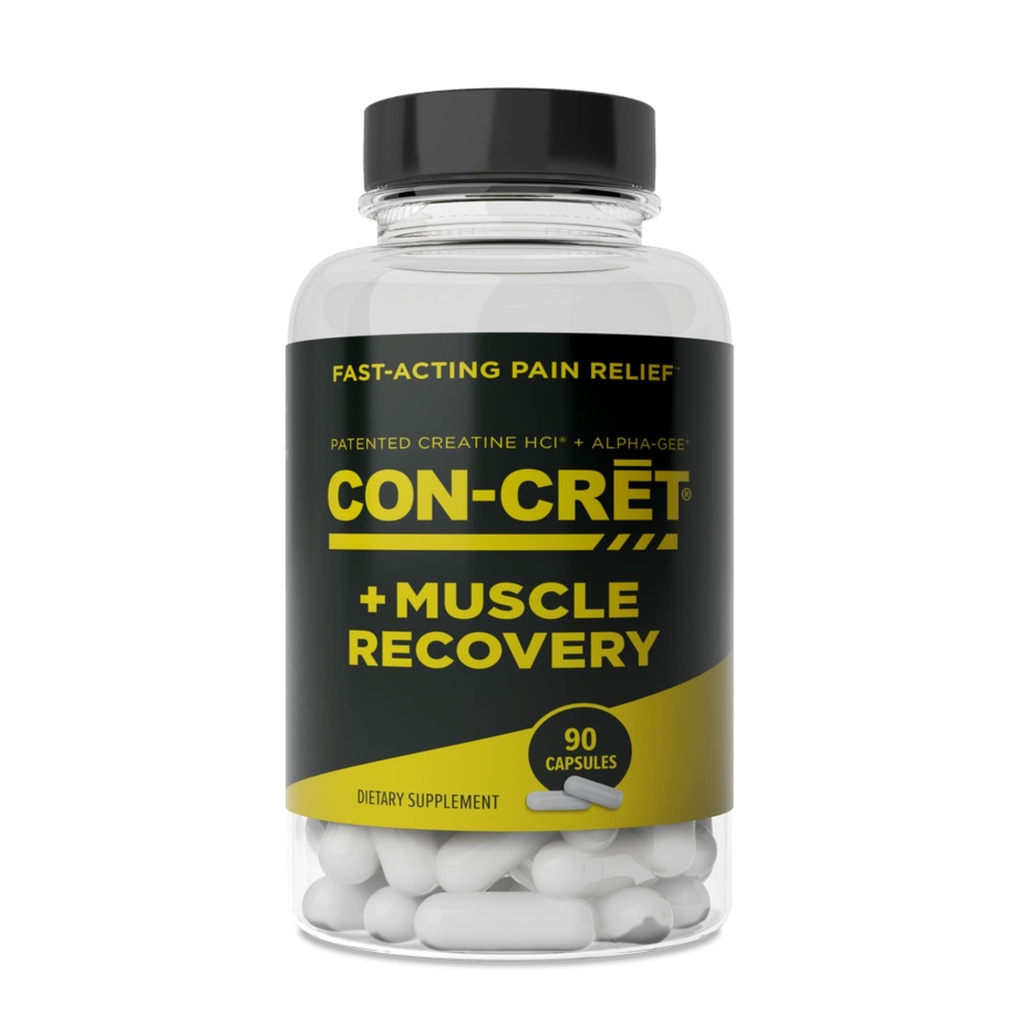 CON-CRET ProMera 运动肌肉恢复,集中Creatine和Alpha-GEE®,支持肌肉恢复,减少疼痛,恢复肌肉健康,90卡普尔
