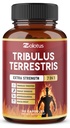 Tribulus Terrestris Capsules 配有 Ashwagndha, Panax Ginseng, Saw Palmetto, Maca, Shilajit - 90 Capsules - 3个月供应