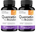 Sandhu的Quercetin 与 Bromelain Vegetarian Capsules 补充 120 Counters (Pack of 2) – Bioflavoids for Imune 支持和呼吸卫生,季节性过敏支持 – Quercitin for Men and Women
