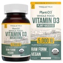 有机维生素D35,000 IU - 100% 全食品和植物基胆固醇,100% Vegan 维生素D - 强化了Prebiotic & Superfood Complex - Organization, Vegan, GMO & Gluten Free (60 Capsules)