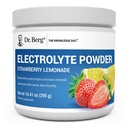 Berg Zero 糖水解 Keto 电解石粉 -- -- 钾和真正的平克喜马拉雅盐(NOT表盐)的强化 w/1000 mg -- -- 草莓柠檬水饮补充剂 -- -- 50份