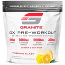 Granite GX Pre Workout 补编,Tangerine Blast Flavor, 支持焦点, 能量,和与Teacrine, L-Citrulline, Betaine, & A-GPC(20架)的性能