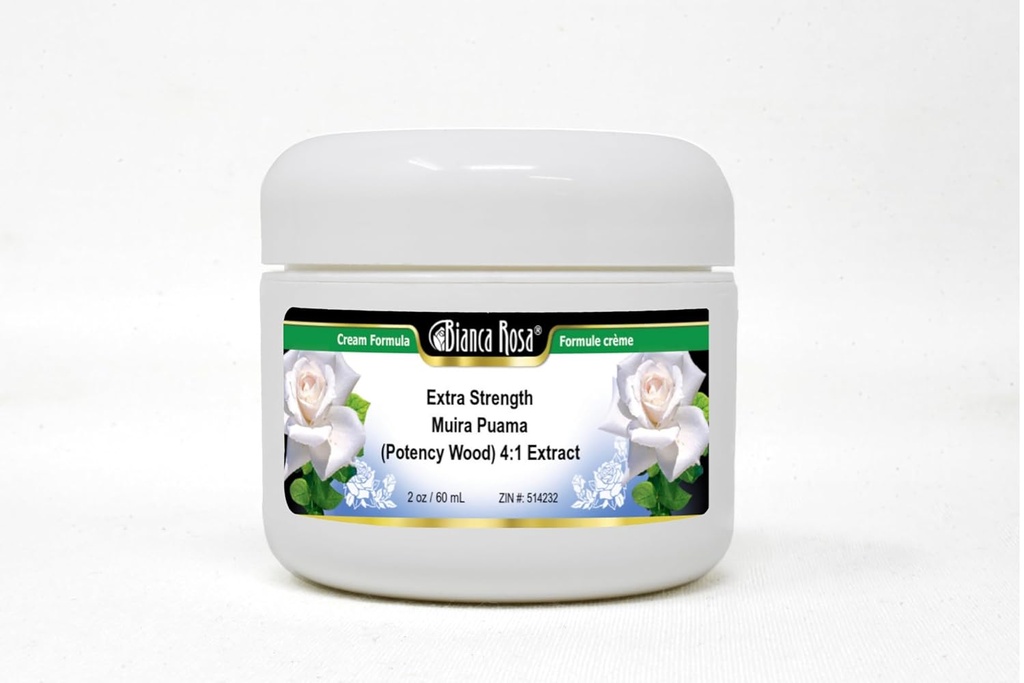 Bianca Rosa Extra Force Muira Puama (Potency Wood) 4:1 提取奶油(2 oz,ZIN:514232) - 3 Pack