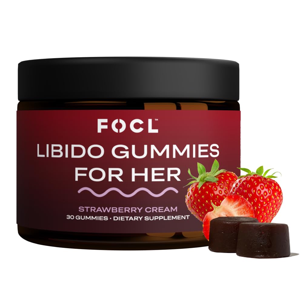 FOCL 女性利比多女性助推器 -- -- 刺激欲望、刺激、能源、帮助促进荷尔蒙平衡 -- -- 荷尔蒙山羊杂草、Fenugreek和绿茶(30根草莓奶油)