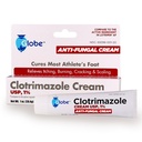 Globe Clotrimazole 抗菌药凝胶 1% USP(1 oz), 抗真菌治疗, 解脱痒、烧伤、裂缝和缩放 相关运动员脚、 Jock 痒、环虫和更多