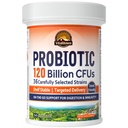 Vitalitown Probiotics 120亿 CFUs, 36 Strains, Prebiotics, 男性消化酶, 延缓释放, 车架稳定, 关于去消化支持, 30 Veg Caps