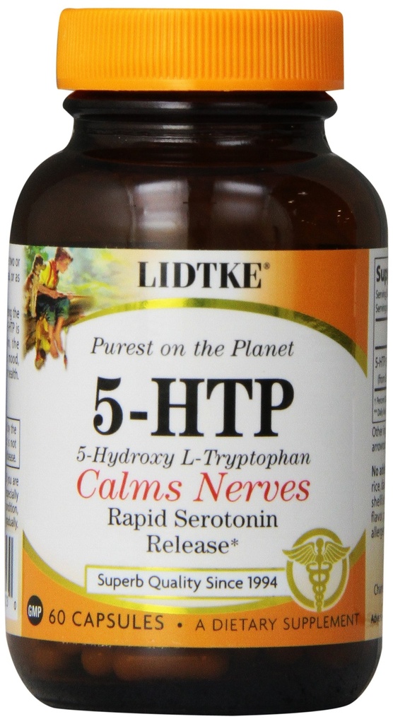 Lidtke技术 饮食补充 5- HTP Capsules, 60 Counter