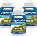 最佳自然剂 L-Tryptophan 1000 mg 60 片(60 count (pack of 3))